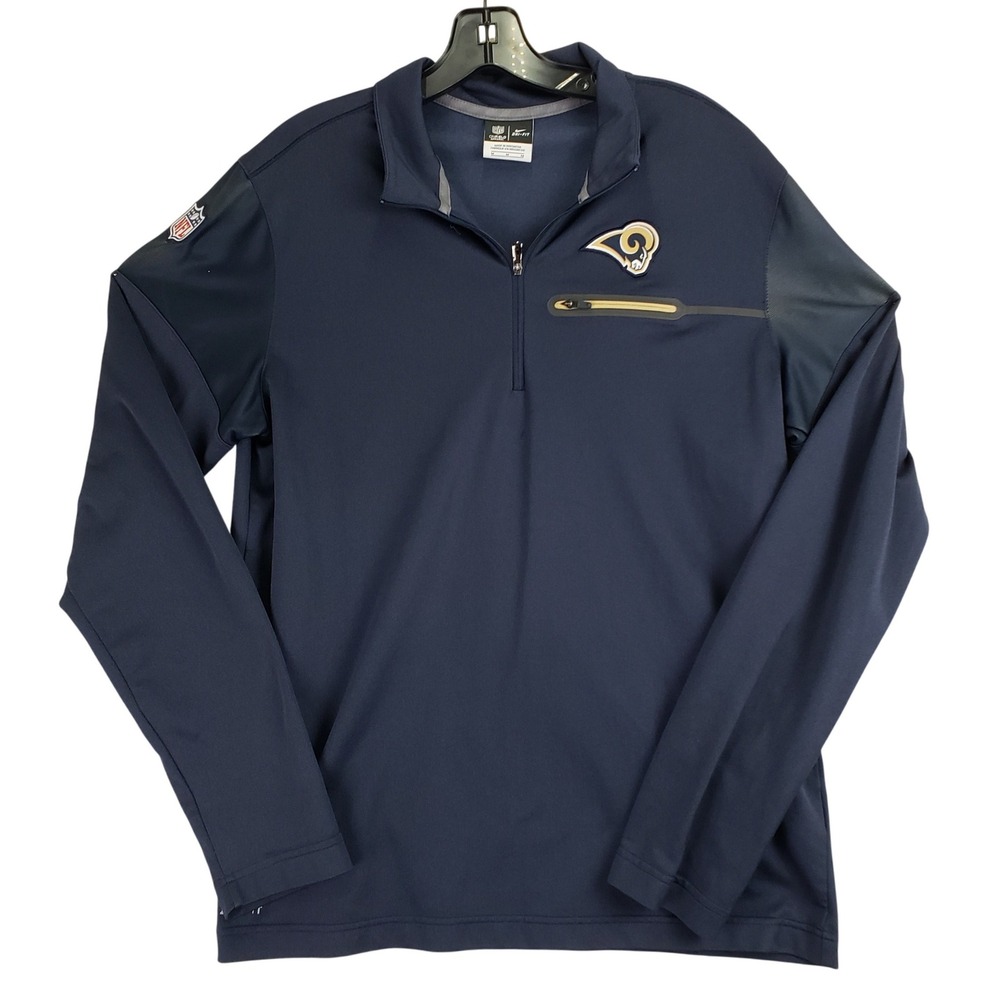 Los Angeles Rams Nike Pullover Mens M Navy Blue NFL Football Sportswear